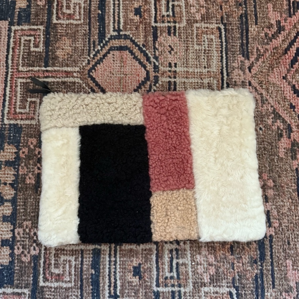 Primecut Shearling Multicolored Patchwork Zippere… - image 1